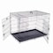 Pet Adobe 2193 Pet Adobe 42" Folding Pet Crate Double Door Kennel Wire Cage for Dogs, Cats or Rabbits 222527PWD - alternate 1